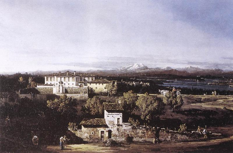 BELLOTTO, Bernardo View of the Villa Cagnola at Gazzada near Varese